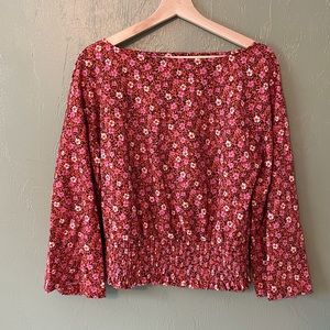 DONATING SOON Ann Taylor floral boat neck top